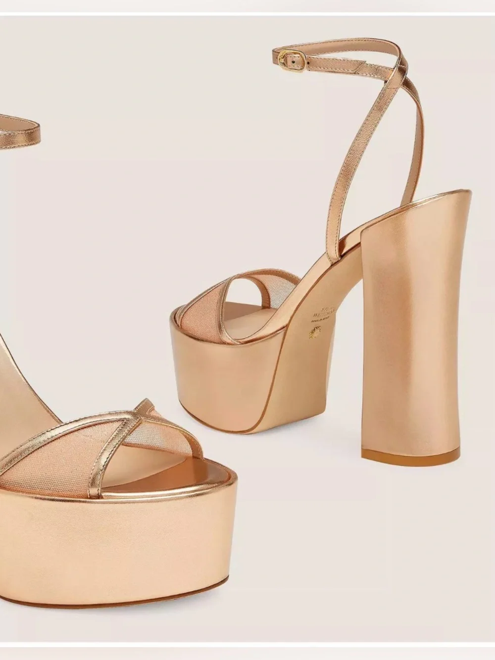 Stuart Weitzman Noche Skyhigh 145 Platform Sandal